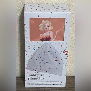 Innovative Flying Skirt Tissue Box Lady Skirt Design Resin Pop Art